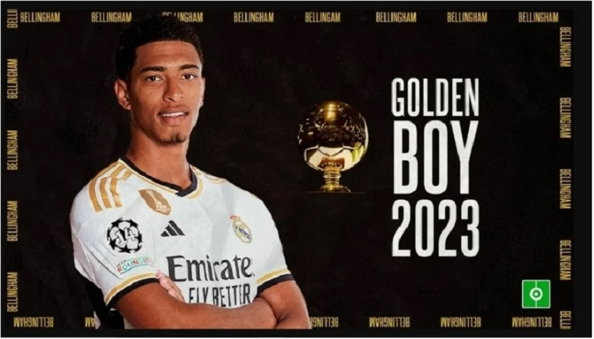 Jude Bellingham được vinh danh là Cậu bé vàng 2023