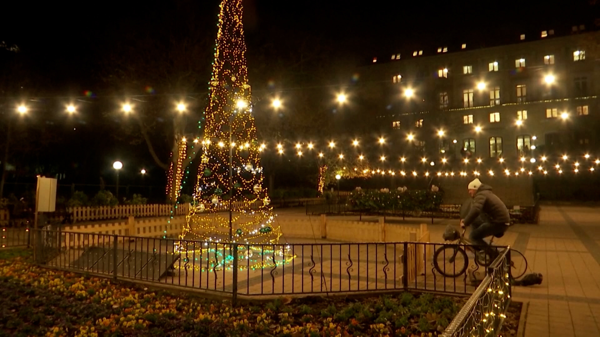 Rèn thể lực bằng cách thắp sáng cây thông Noel