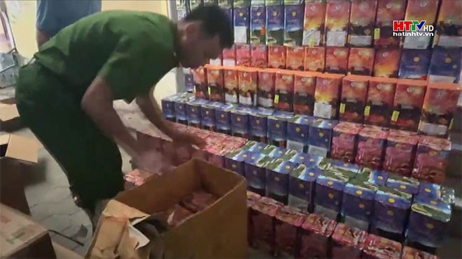 Hương Sơn: Phát hiện, thu giữ hơn 800kg pháo