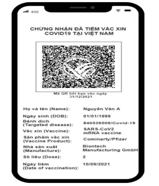 "Hộ chiếu vaccine" của Việt Nam được quy định như thế nào?