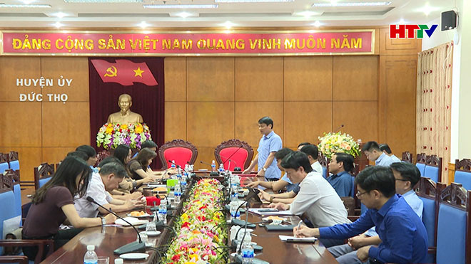 HTTV và huyện Đức Thọ thống nhất cơ chế phối hợp tuyên truyền