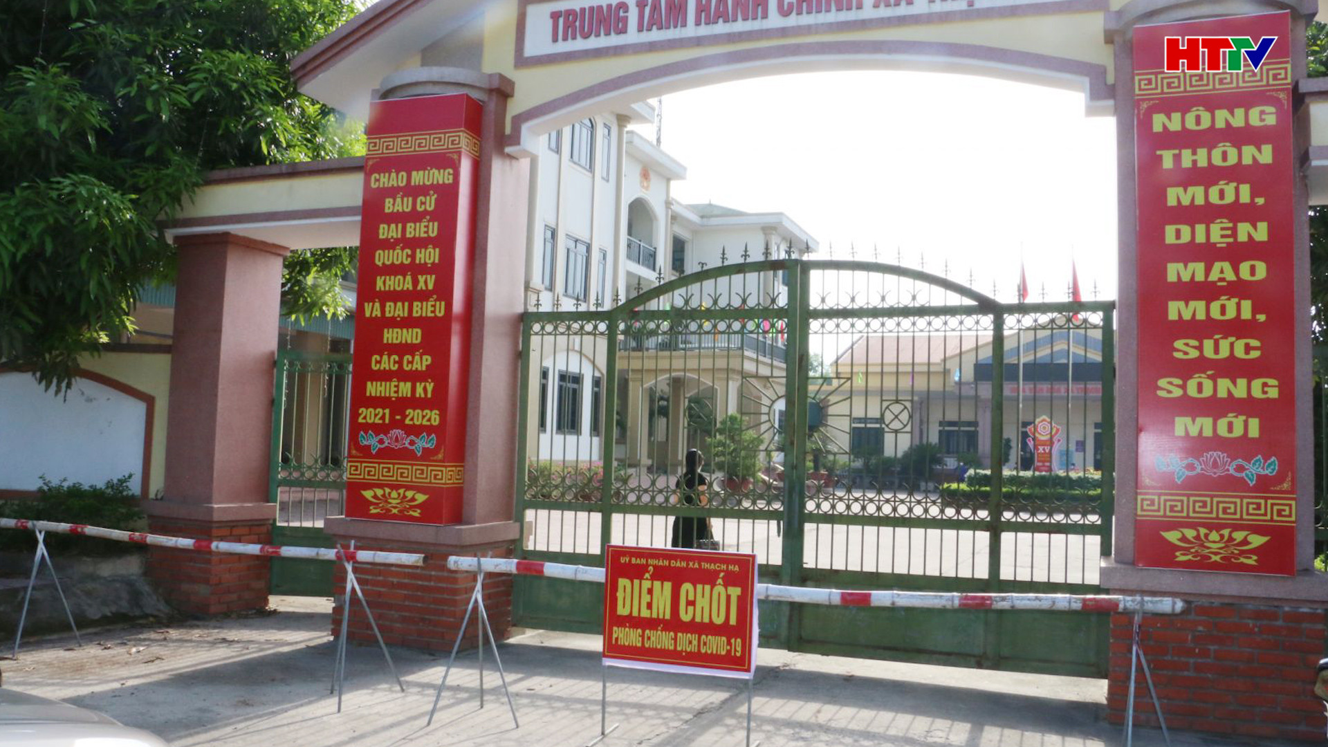 Phong tỏa toàn bộ Trung tâm Hành chính xã Thạch Hạ