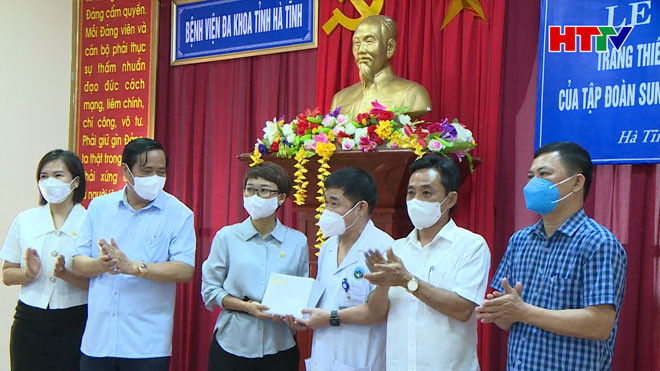 BVĐK Hà Tĩnh tiếp nhận gói thiết bị y tế hơn 31 tỷ đồng từ Tập đoàn Sun Group