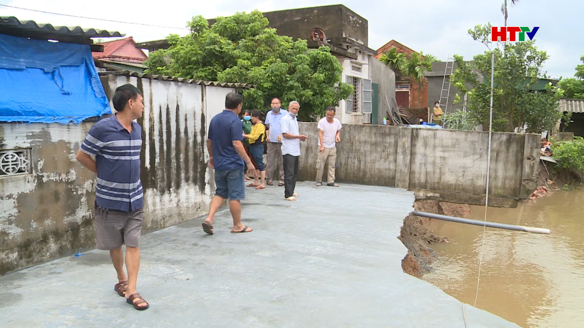 Hói Thượng Trụ sạt lở: Mùa mưa bão âu lo