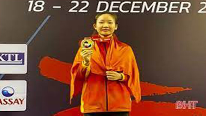 Cô gái Vàng của thể thao Hà Tĩnh