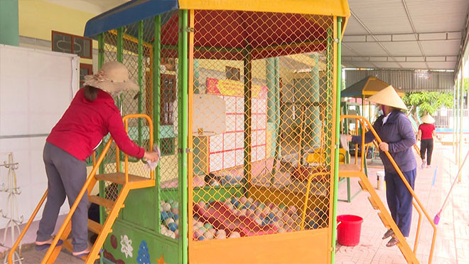 Hà Tĩnh: Ngày mai đón học sinh mầm non trở lại trường