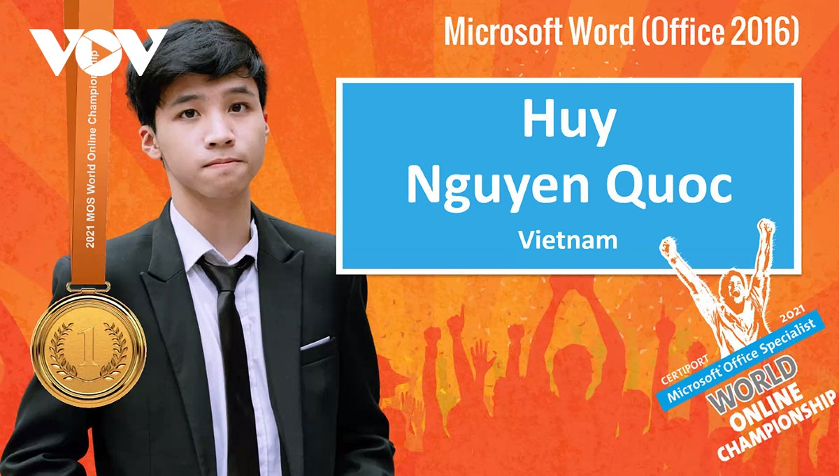 Học sinh Việt Nam tự hào giành huy chương vàng giải Vô địch tin học văn phòng thế giới