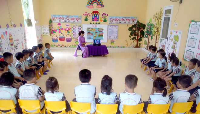 Hướng dẫn vị trí việc làm, định mức giáo viên trường mầm non công lập