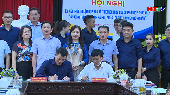 Hội Nông dân ký kết chương tình an sinh xã hội