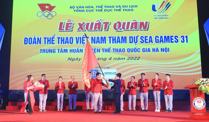 SEA Games 31: Đoàn Thể thao Việt Nam xuất quân, quyết giành ngôi đầu