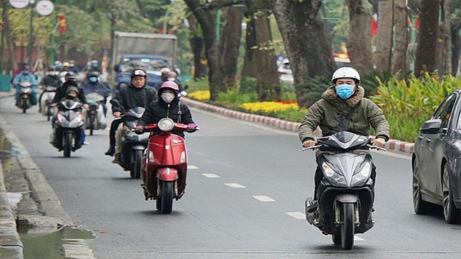 Không khí lạnh tăng cường ở khu vực Bắc Bộ