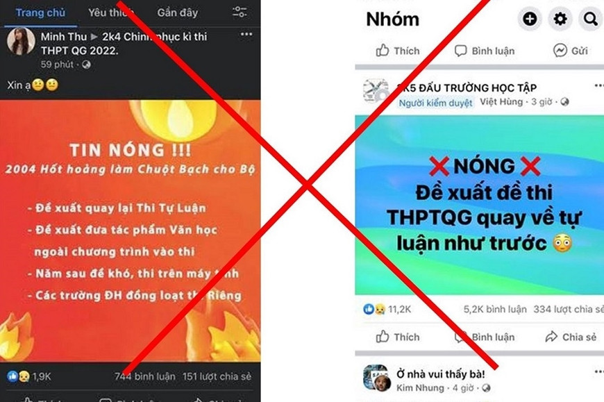 Cảnh báo tin giả về thi tốt nghiệp trung học phổ thông