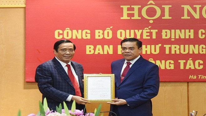 Giám đốc Công an tỉnh Nghệ An được điều động làm Phó Bí thư Tỉnh ủy Hà Tĩnh